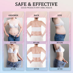 Leadyeah B Flat Belly Firming Cream applied on skin for tummy and thighs.
