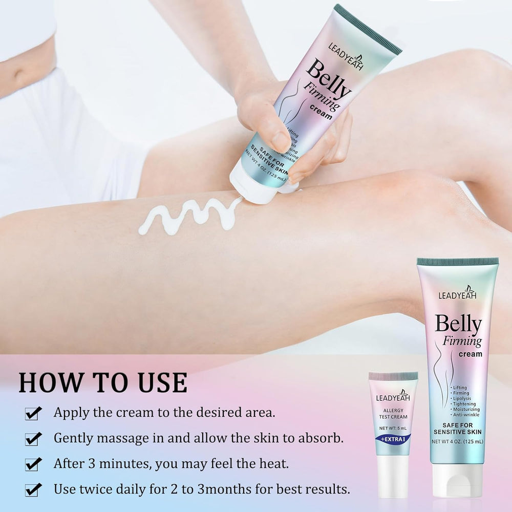 Leadyeah B Flat Belly Firming Cream non-greasy finish for comfortable wear.