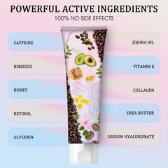 Leadyeah B Flat Belly Firming Cream texture closeup highlights quick absorption.