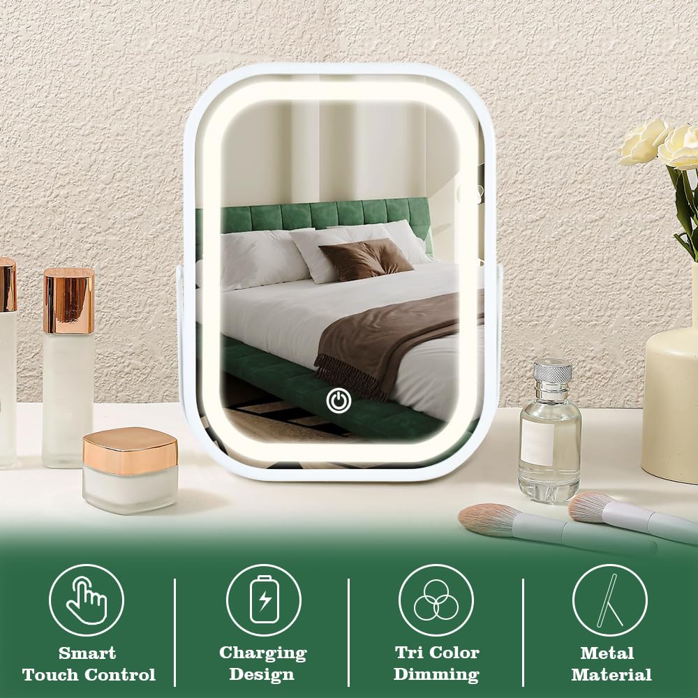 Leadzones led-lighting-settings highlights warm neutral cool options for natural-looking makeup.