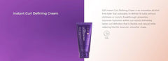 Leaf & Flower Curl Definition closeup highlighting frizz reduction and bouncy curl formation.