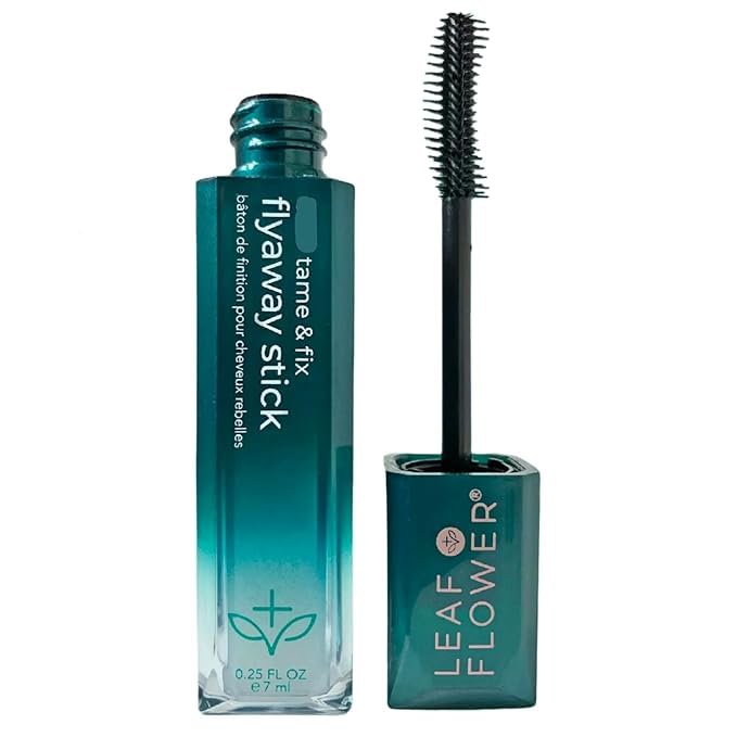 Leaf & Flower Flyaway Stick being applied to hair for smooth, polished control.