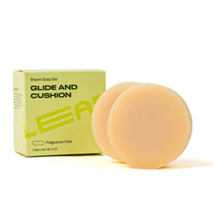 Leaf Shave soap bar lather shows rich foam for a smooth shave.