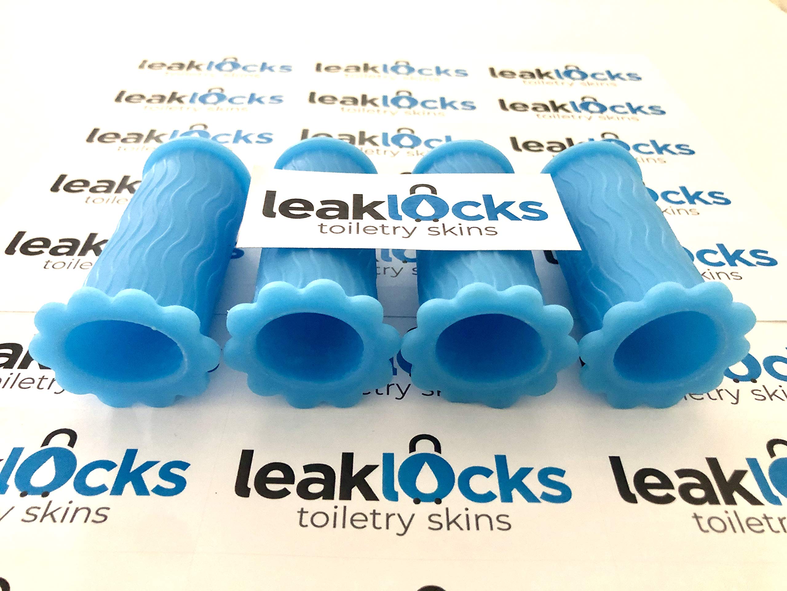 LeakLocks Toiletry Skins eight-pack keeps packing neat and mess-free.