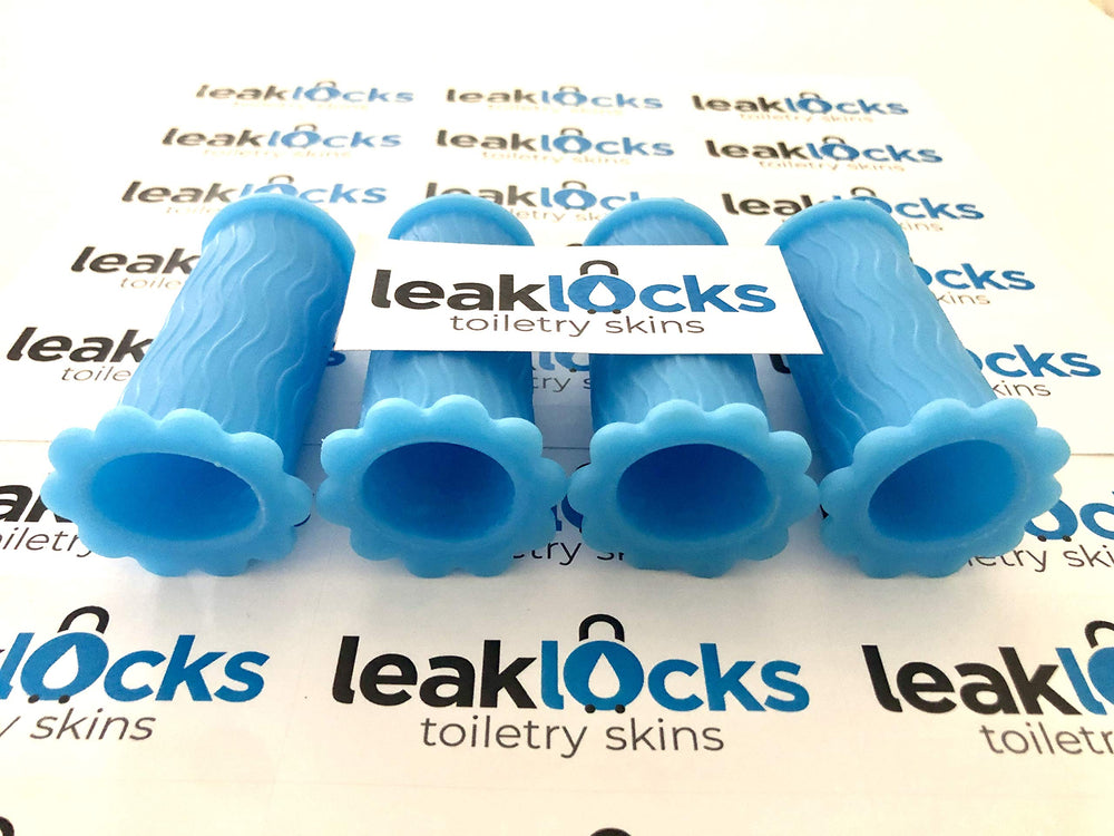 LeakLocks Toiletry Skins eight-pack keeps packing neat and mess-free.