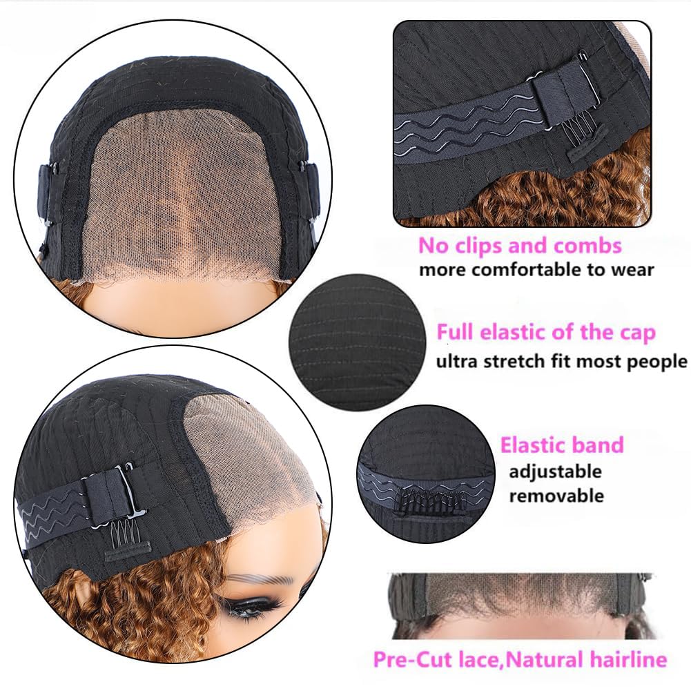 Lealife pre-cut transparent lace wig offers easy wear without glue.