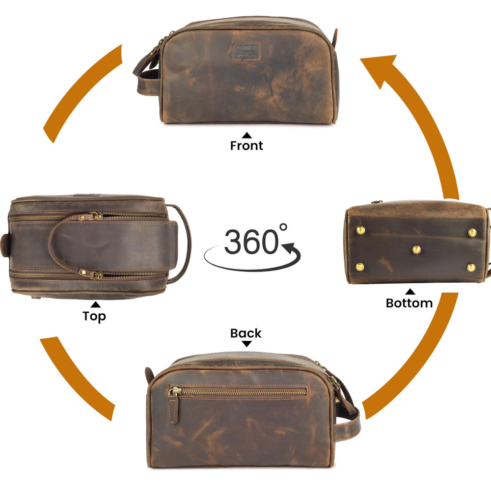 Leather Village gift-ready packaging conveys premium gift for men and women.