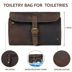 LEATHER VILLAGE closeup on YKK zippers for secure storage during trips