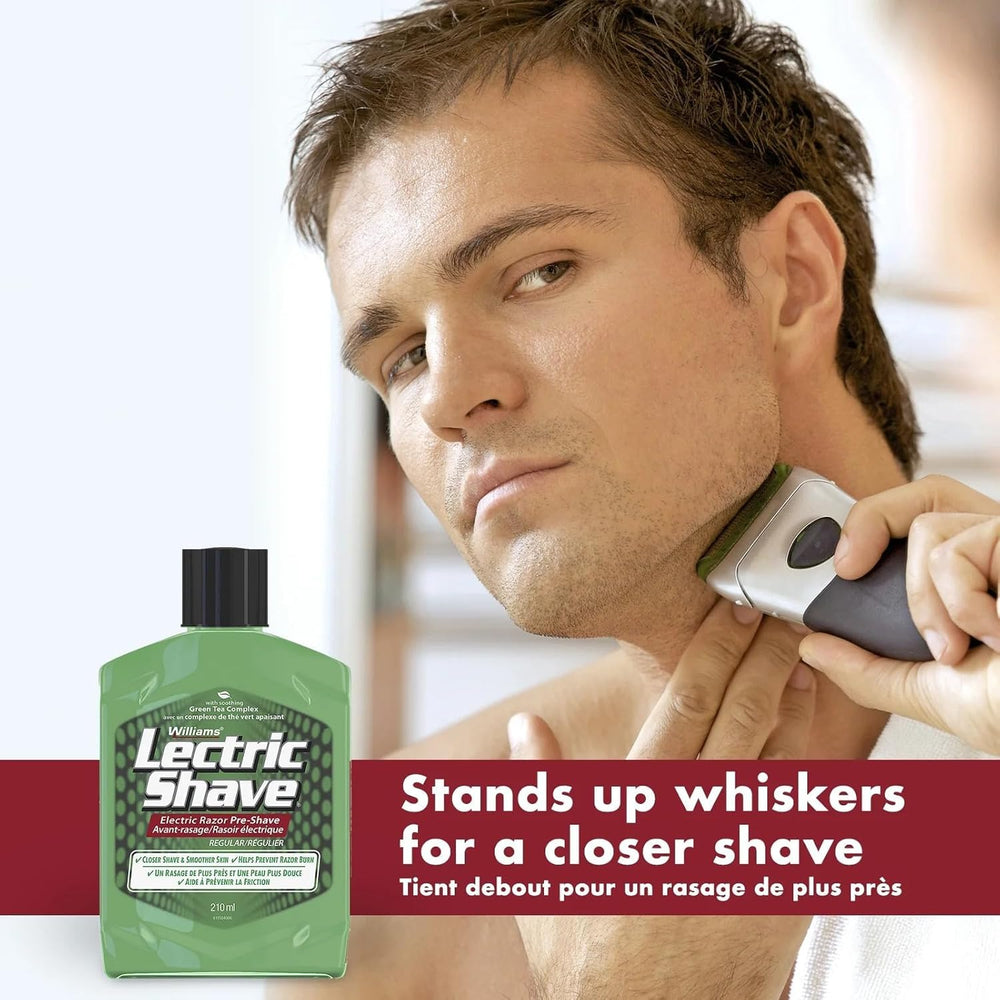 Lectric Shave Original label close-up for trusted formula