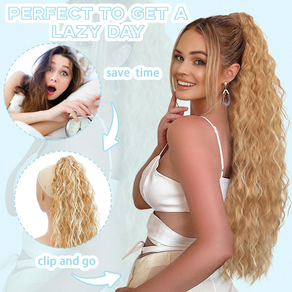 LEDIZE ponytail extension ideal for weddings or parties to elevate your look.