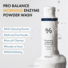 Leegeehaam Dr.Ceuracle enzyme powder morning routine texture, turning into foam.