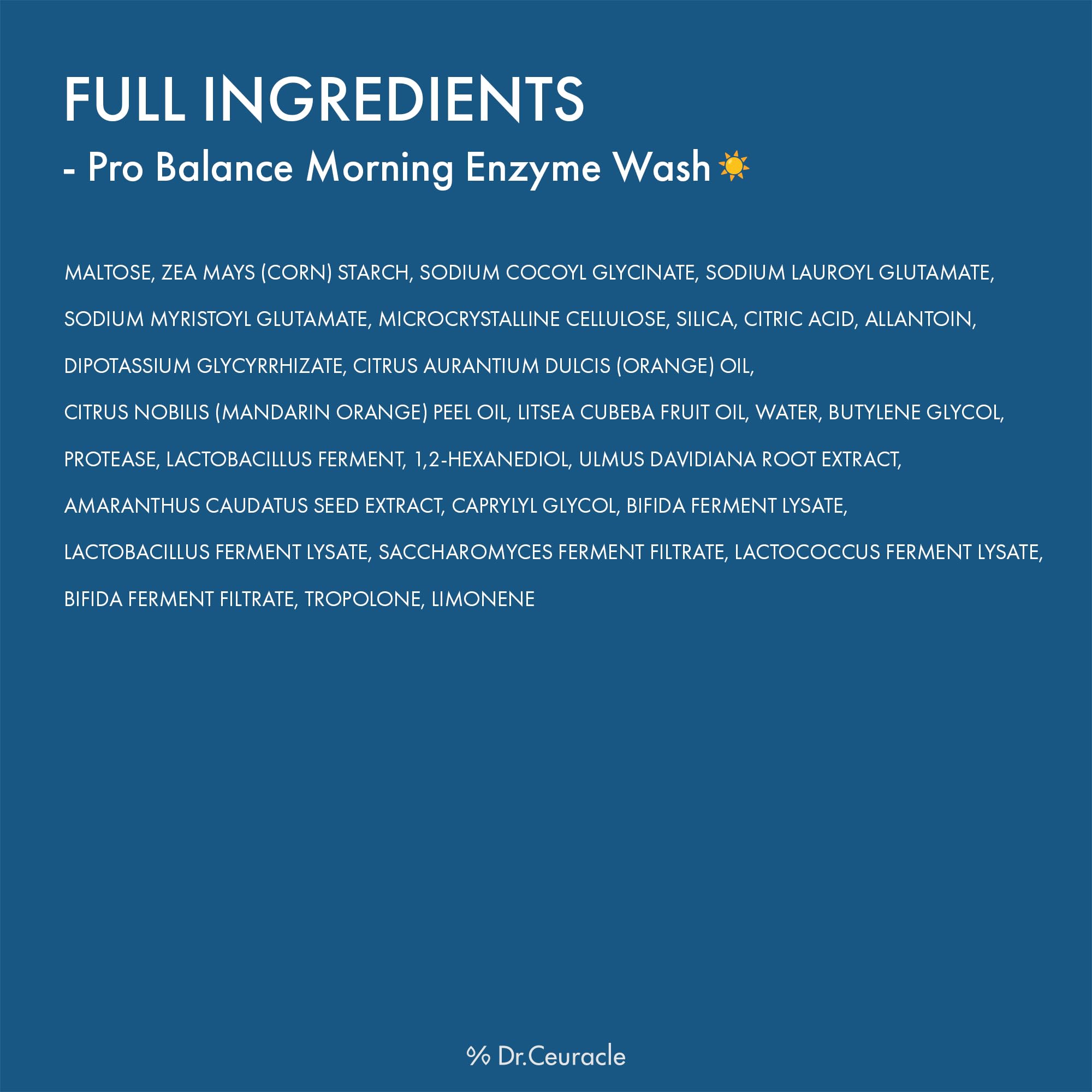 Leegeehaam Dr.Ceuracle Korean enzyme cleanser packaging and ingredients emphasis.