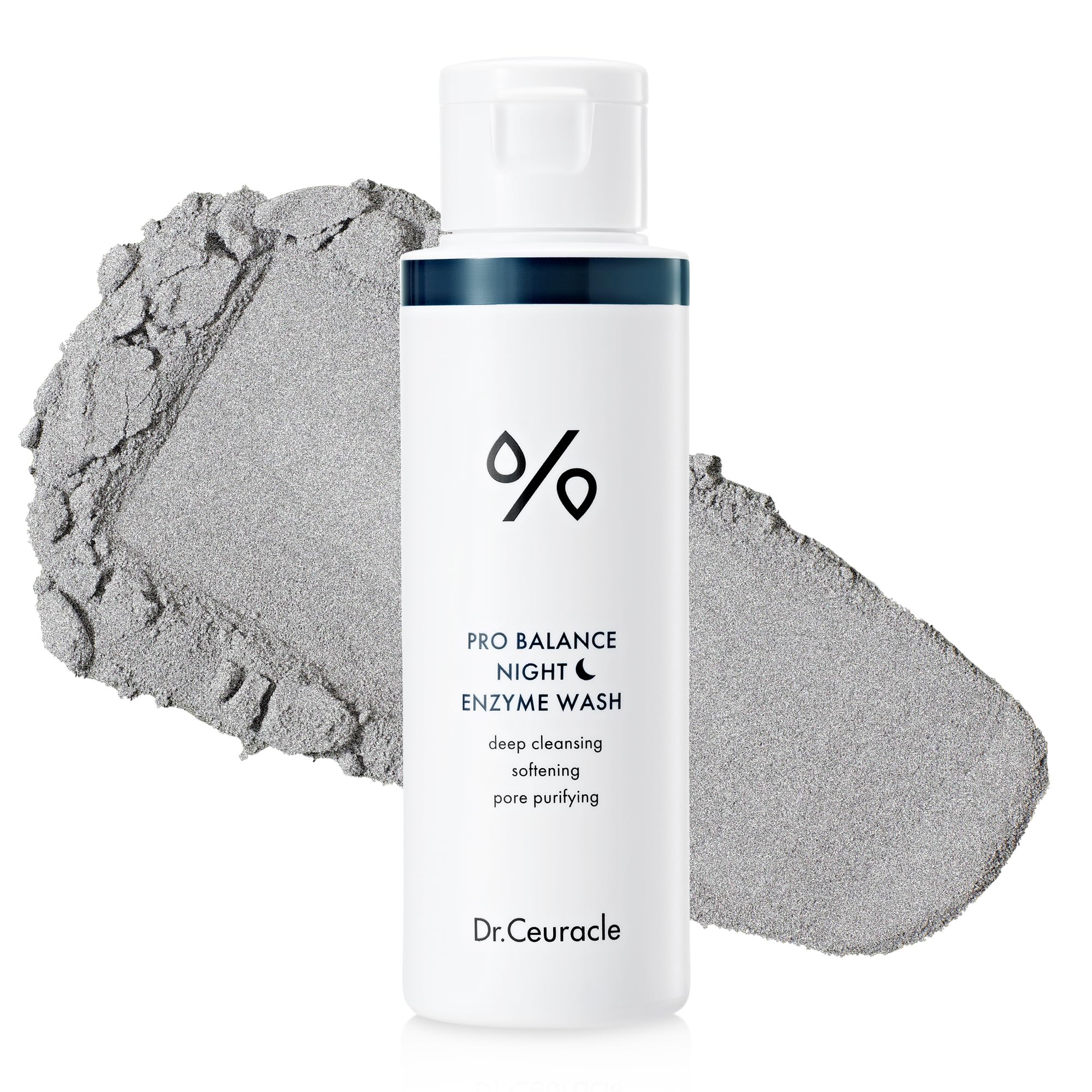 Leegeehaam Dr.Ceuracle Pro Balance enzyme powder wash powder-to-foam for gentle cleansing.