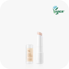 Leegeehaam Dr.Ceuracle vegan kombucha tea lip balm texture close-up reveals creamy, fast-absorbing hydration.