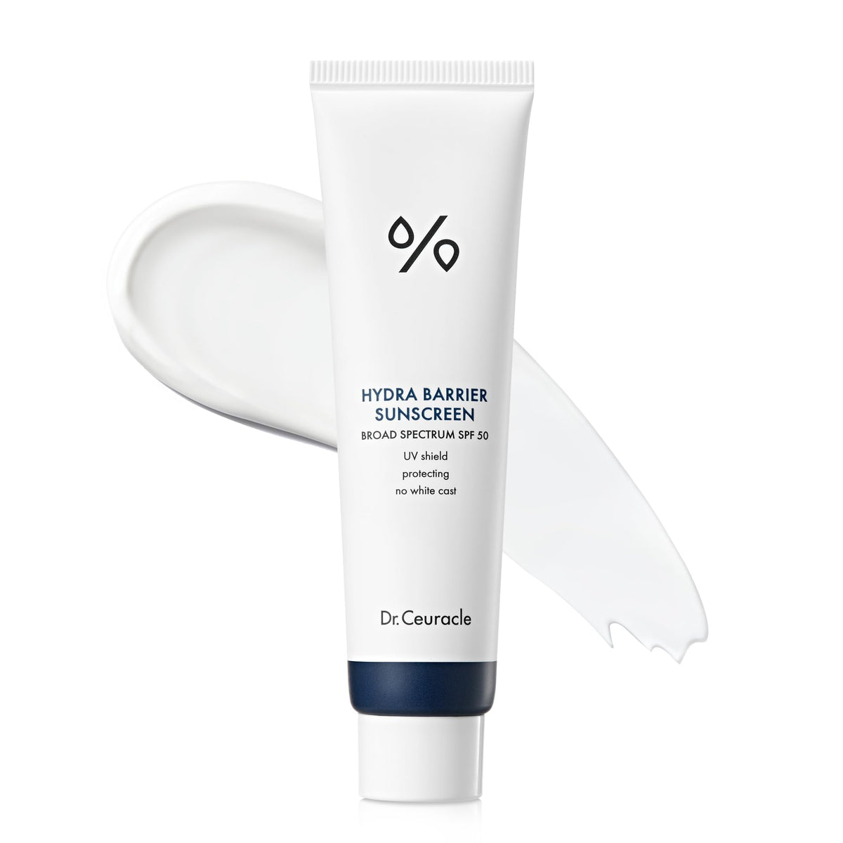 Leegeehaam Dr.Ceuracle Hydra Barrier sunscreen bottle ready for daily protection with a dewy glow