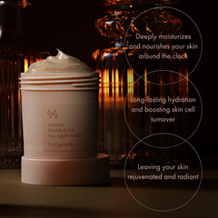 Leegeehaam Dr.Ceuracle sleeping mask jar close-up emphasizing ceramide and squalane