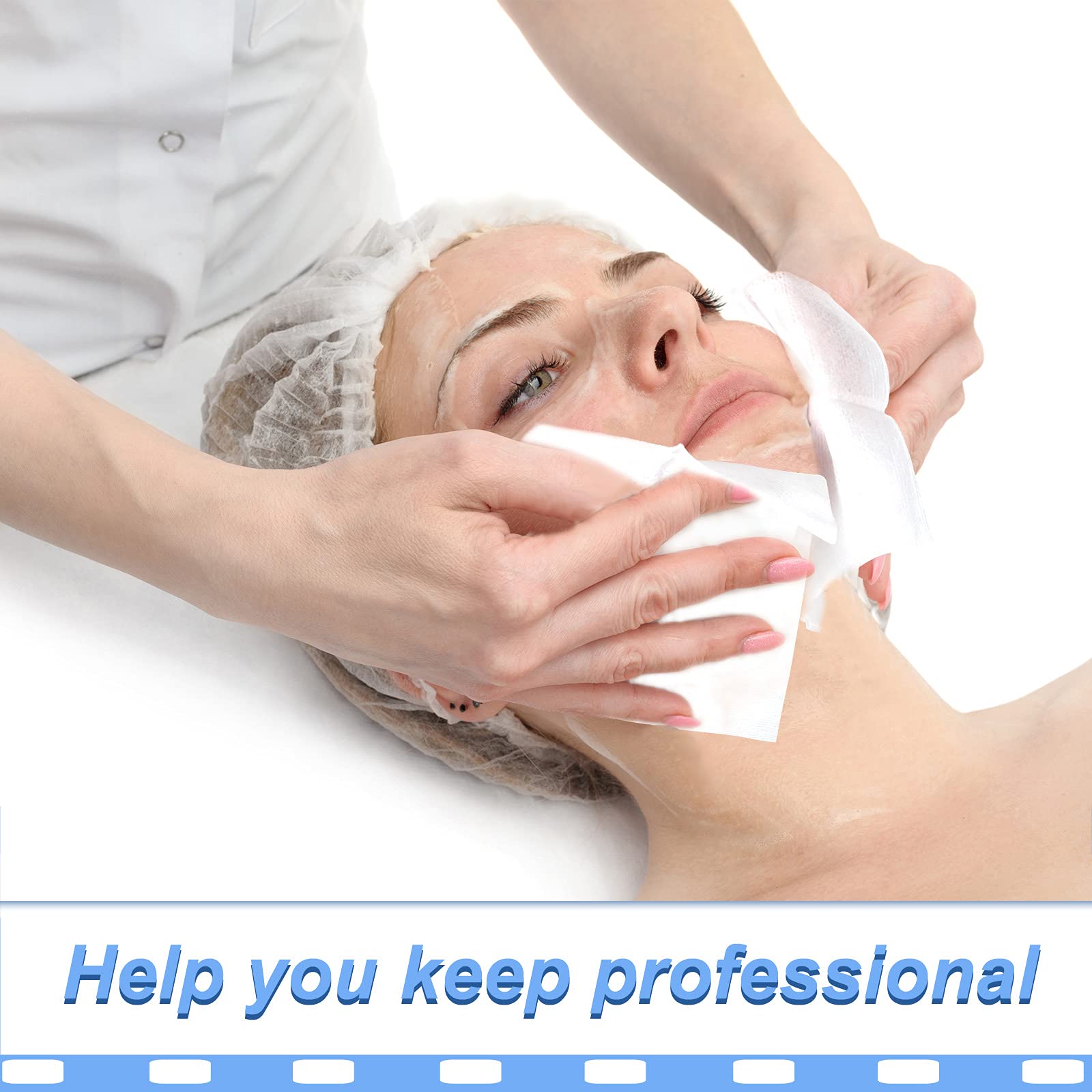 Leelosp esthetic wipes on a clean workspace, easy disposal and hygienic routine.
