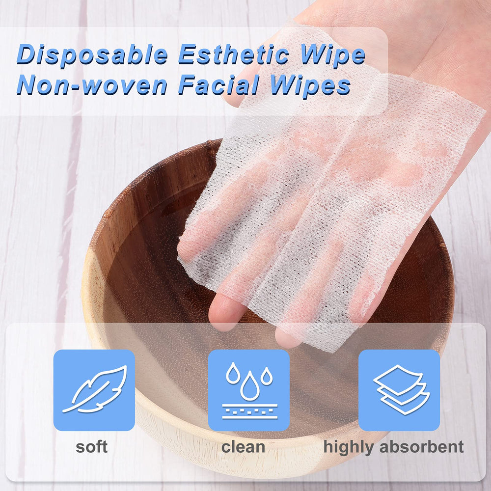 Leelosp esthetic wipes wet/dry versatility demonstrated for quick makeup removal.