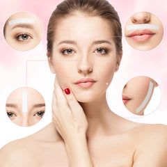 Leelosp eyebrow strip closeup shows thick non woven fabric for reliable waxing.