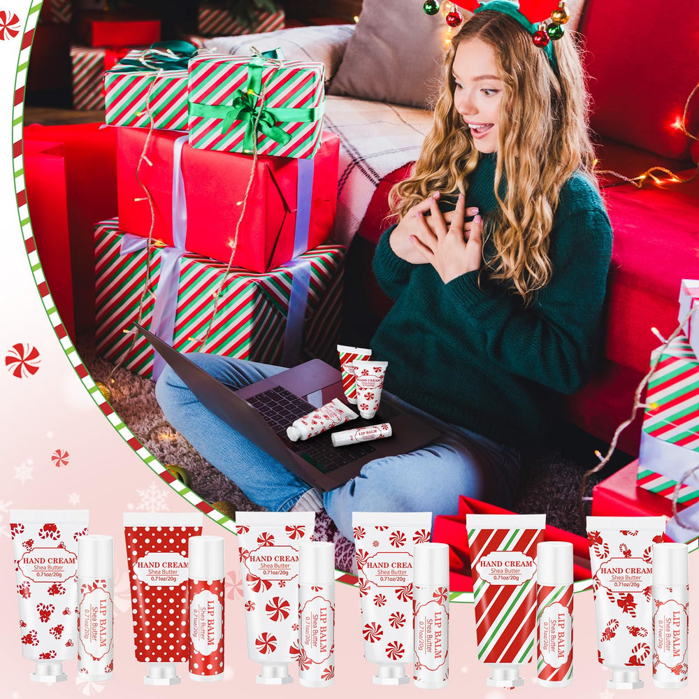 Leelosp holiday designs patterns featuring chocolate milk and peppermint in festive packaging