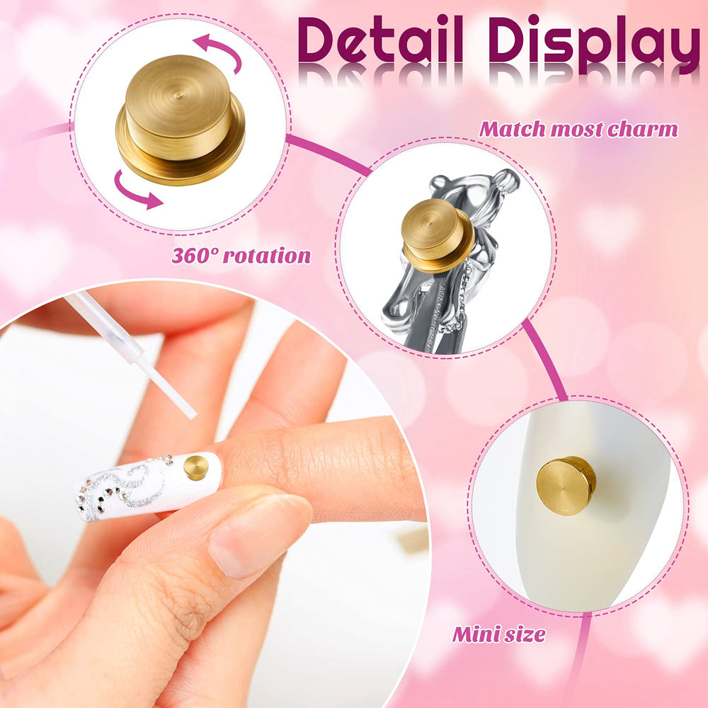 Leelosp low-noise rotating charm enables subtle, comfortable nail application.