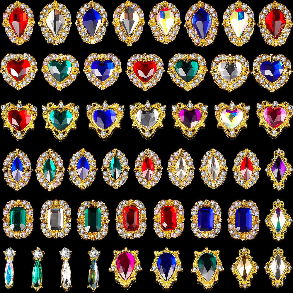 Leelosp nail charms rhinestones collection for shimmering nail designs.