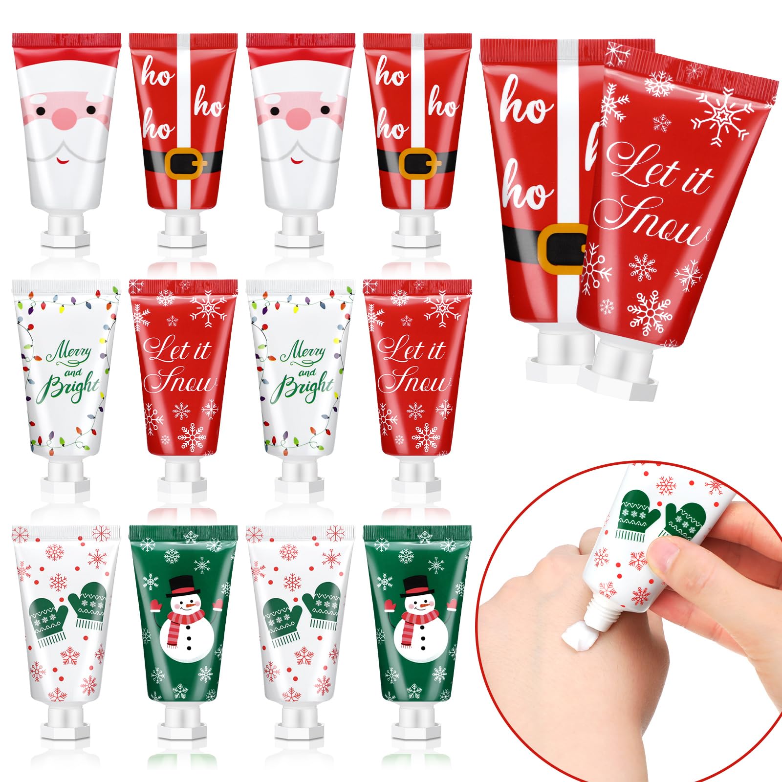 Leelosp secret santa hand cream set packaging shows festive gift-ready design.