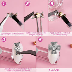Leelosp stainless steel nail charms offer durable, long-lasting decorative details.