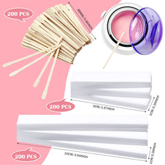 Leelosp wax paper strips in two sizes provide versatile coverage for different body areas.