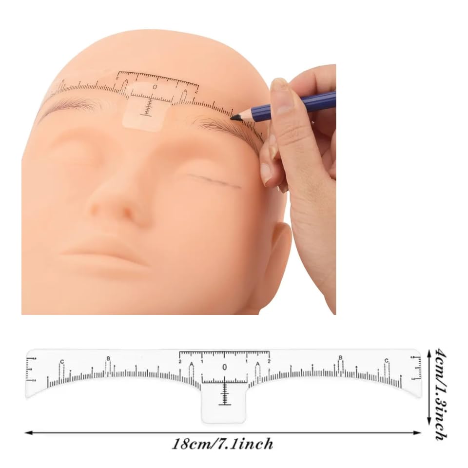 LEES A.M. brow symmetry markers help create balanced shapes.