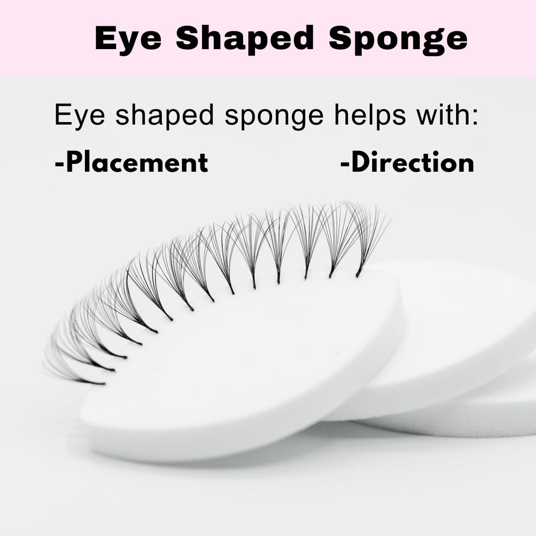 LEES A.M. disposable cosmetic sponges for hygienic lash practice