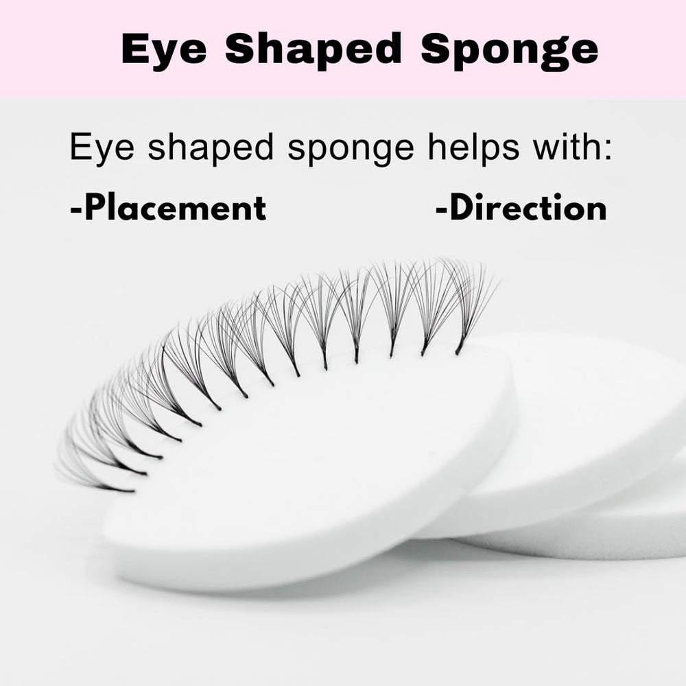 LEES A.M. disposable cosmetic sponges for hygienic lash practice