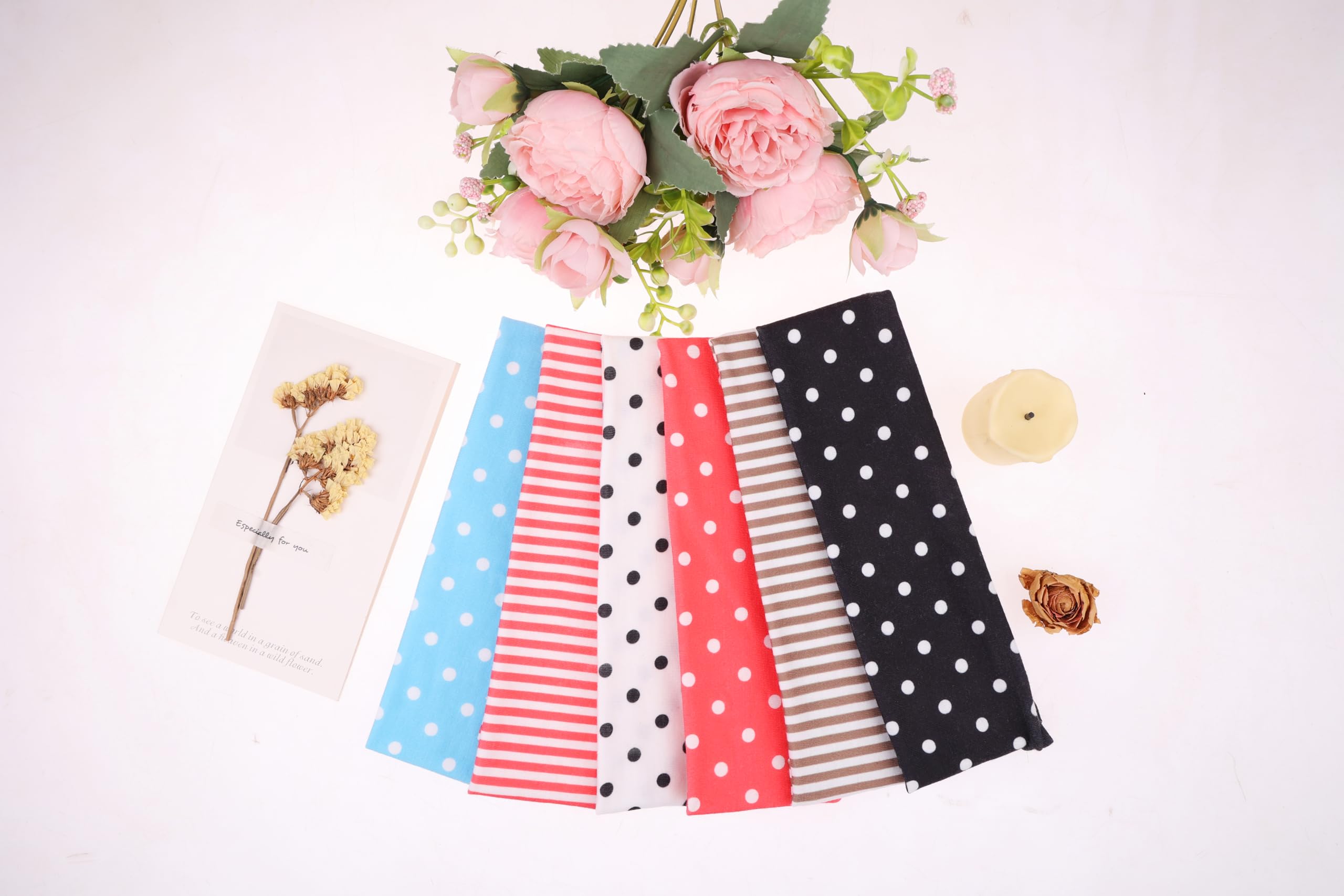 Leeven Polka Dot Headband six-pack offers options for sharing and coordinating outfits.
