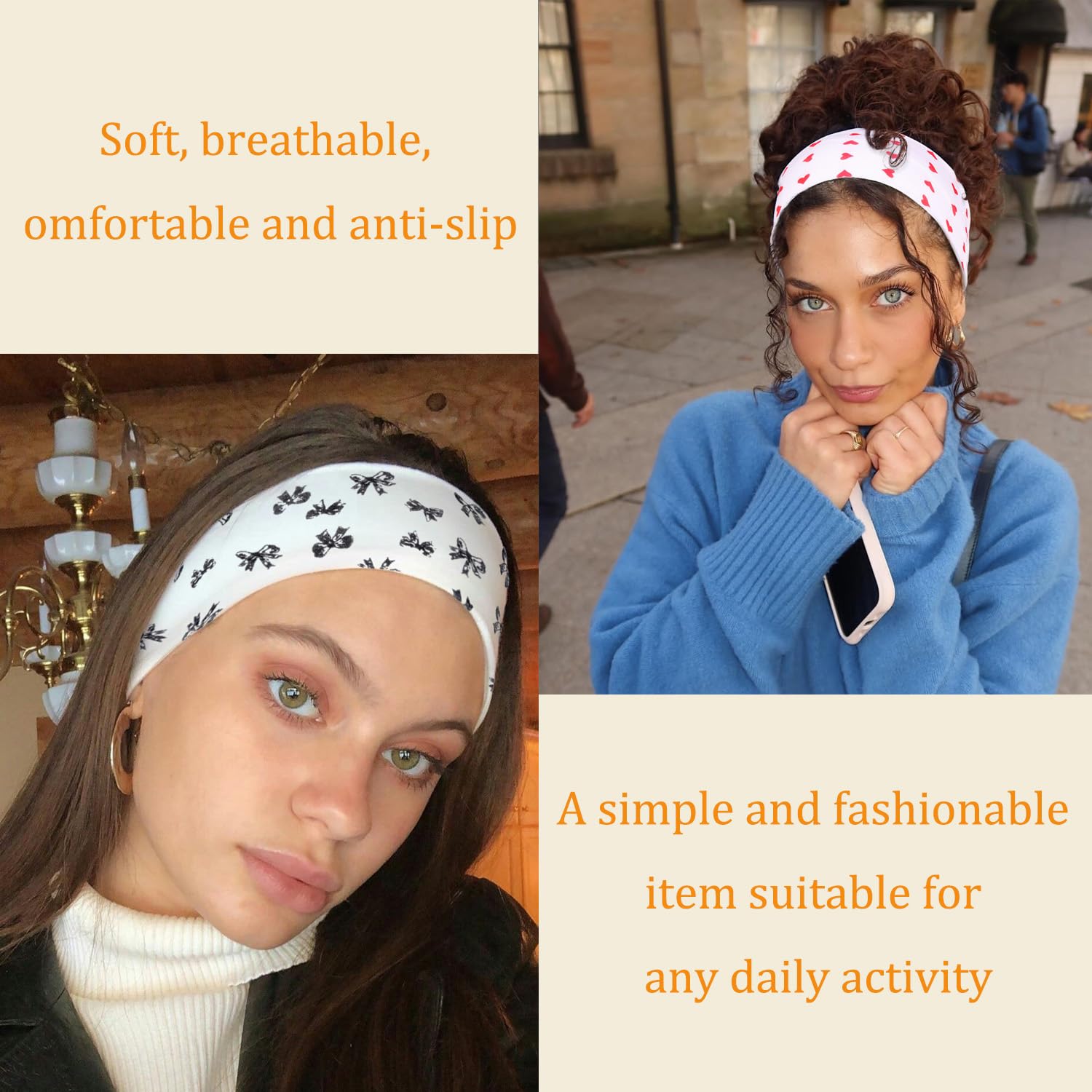 Leeven headbands worn during workouts demonstrate secure fit and sweat management