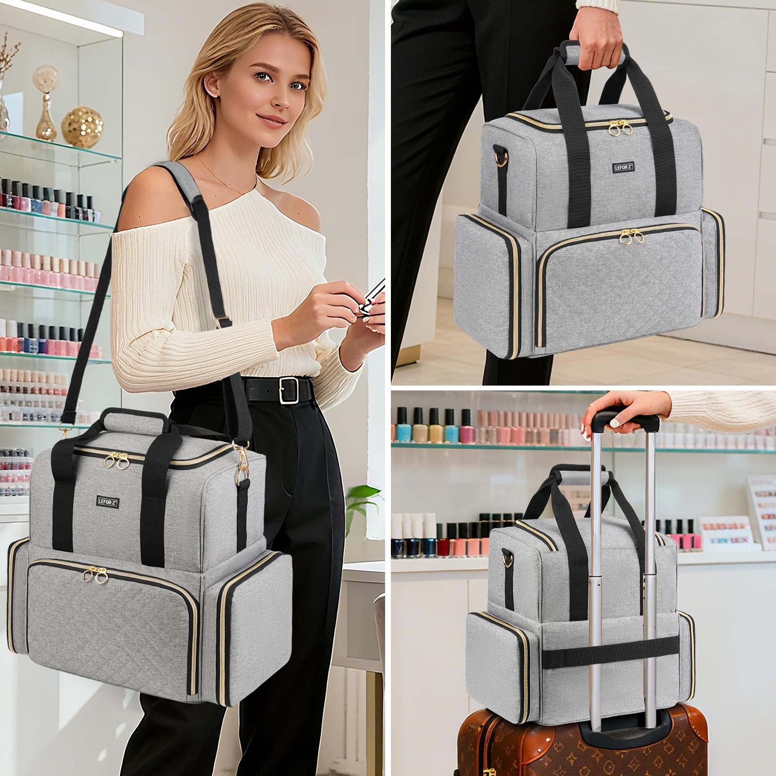 LEFOR-Z travel-friendly design provides three carry options for portability.
