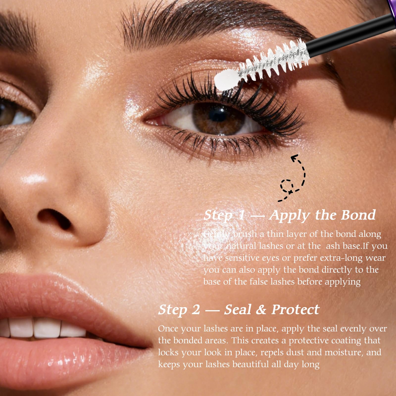 Leidyann Lash Cluster Glue Seal bottle sealing lashes for long-lasting results.