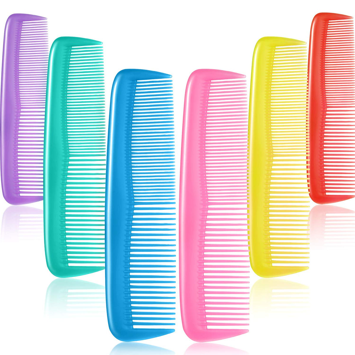 Leinuosen 24-piece hair combs set in colorful collection for versatile styling options.