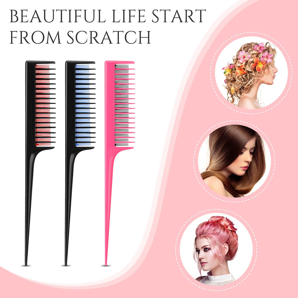Leinuosen heat-resistant plastic comb shown for portable styling on the go