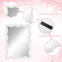 Leinuosen real-glass front reflection — sharp clarity for accurate makeup checks.