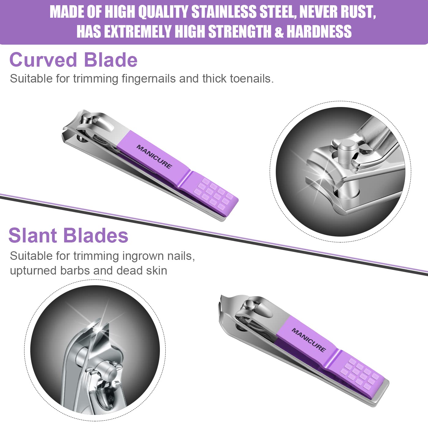 Leipple cuticle nippers ready for tidy cuticle care at home