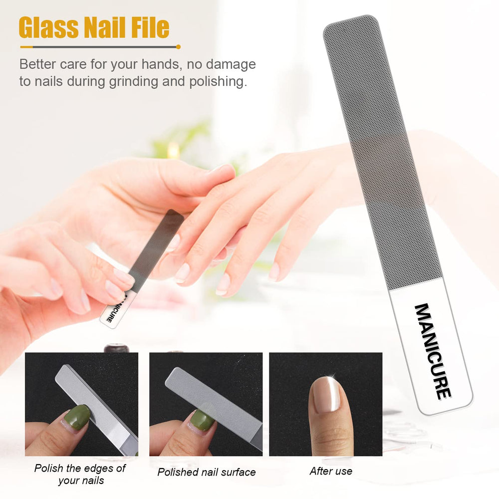 Leipple manicure set in travel pouch demonstrating compact, portable design for busy lifestyles