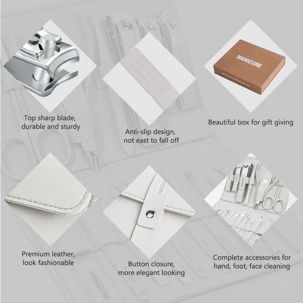Leipple Manicure Set tweezers and file provide precise shaping and grooming on the go