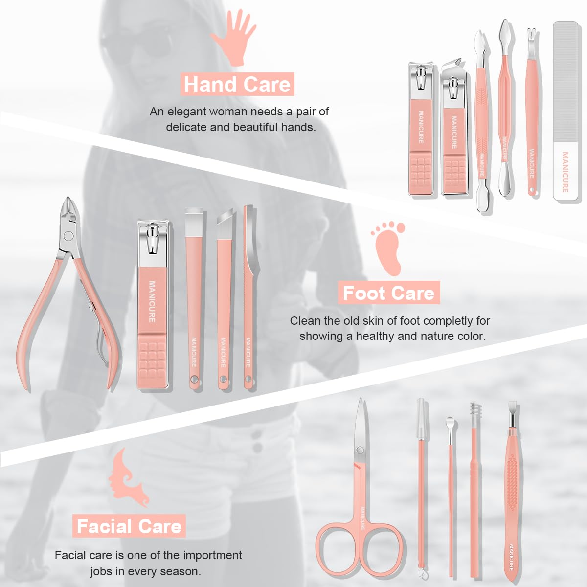 Leipple nail clippers close-up showing sharp curved blades for smooth trims.