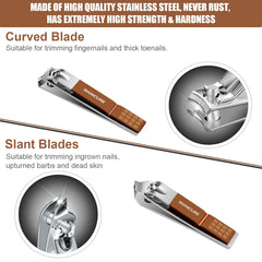 Leipple stainless steel clippers close up showcasing sharp blades for clean cuts