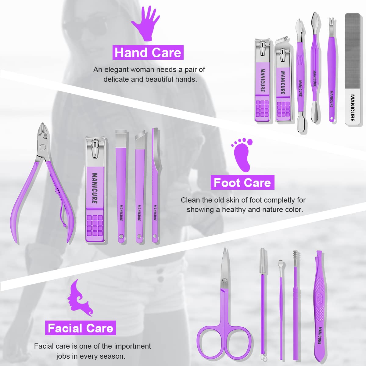 Leipple stainless steel nail clippers with sharp edge for precise trimming
