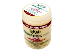 LeKair Cholesterol Plus application on hands for rich moisture distribution.