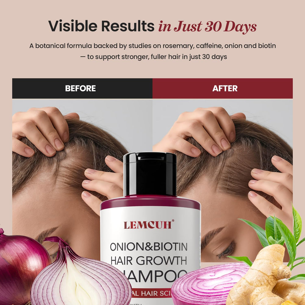 Lemcuh biotin ingredient table highlights nutrients that support hair health.