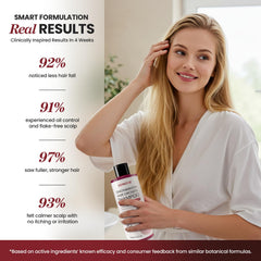 Lemcuh hair thickening shampoo texture shows even application for visible fullness.