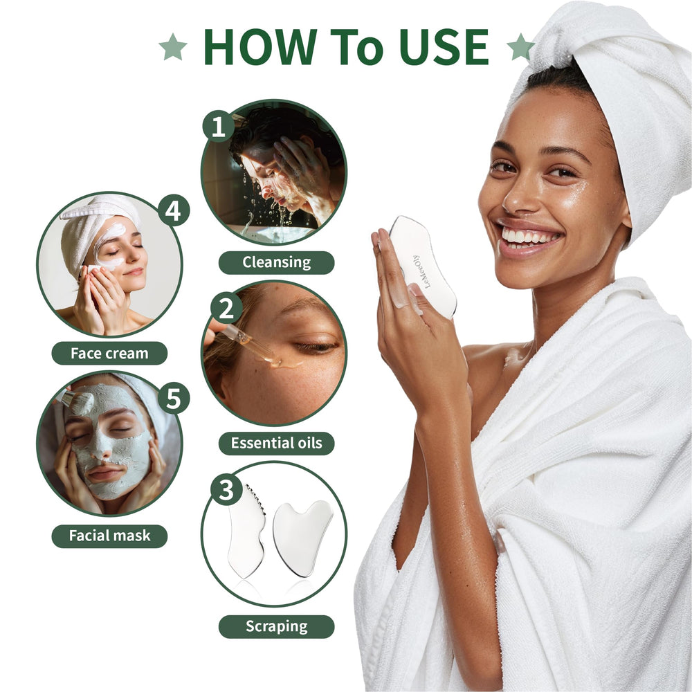 LeMeeOly compact portable gua sha for easy travel skincare on the go.