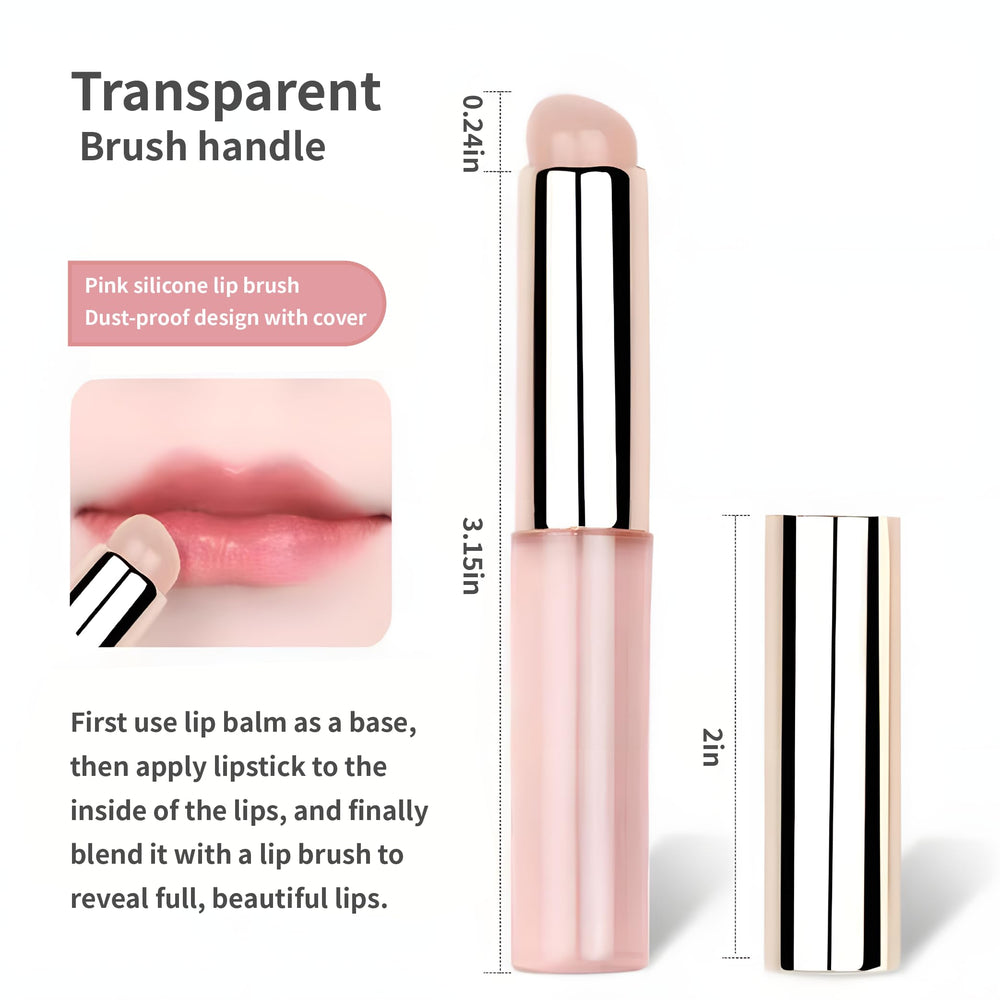 LeMeeOly silicone lip brush stays hygienic and easy to clean after use.